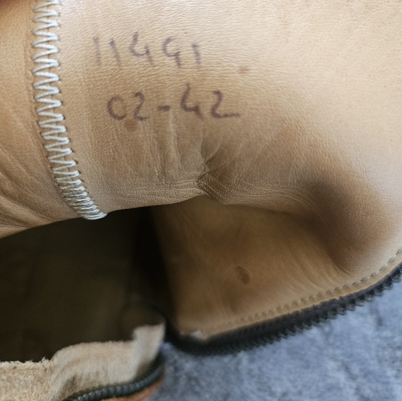 Mens leather boots- brown with side zip closure N.D.C made by hand. - Picture 6 of 15